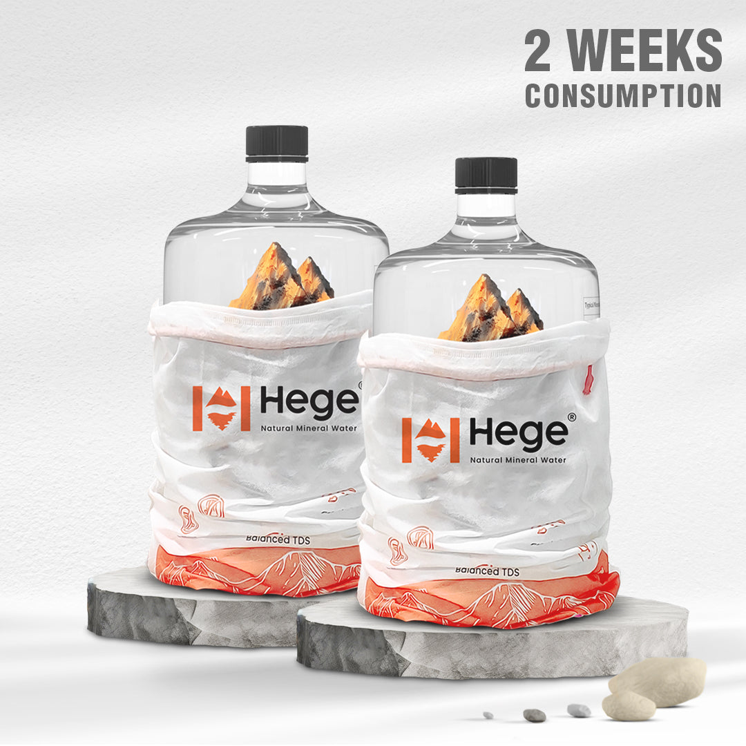 2 BPA-Free Cans of Natural Alkaline Mineral Water - Hege