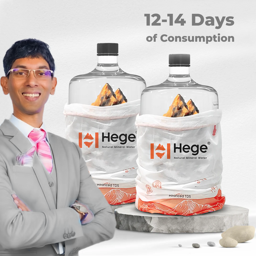 20L Hege Natural Mineral Water | Natural pH~8 | TDS>250 | 24 Hour Delivery