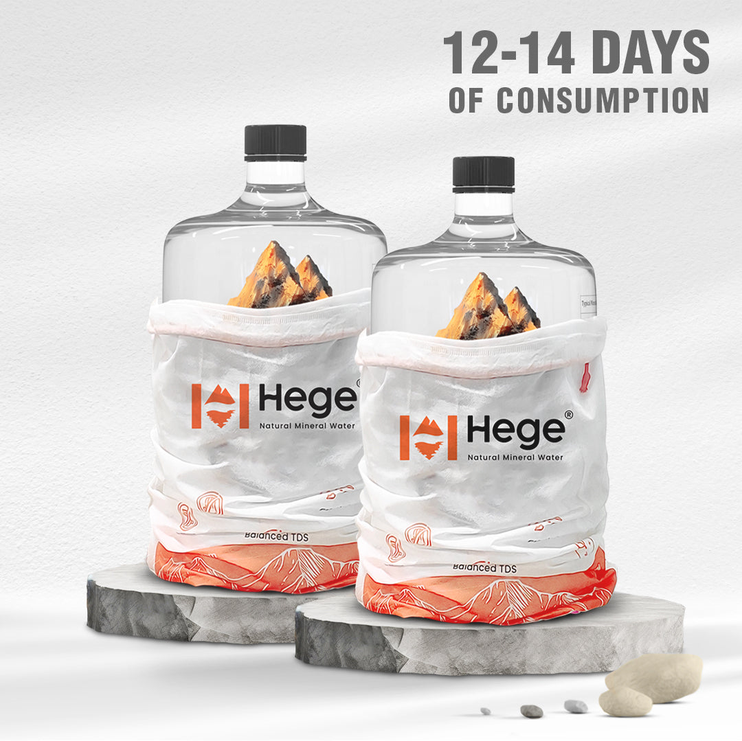 20L Hege Natural Mineral Water | Natural pH~8 | TDS>250 | 24 Hour Delivery.
