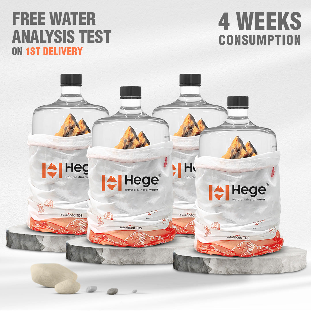 20L Hege Natural Mineral Water | Natural pH~8 | TDS>250 | 24 Hr Delivery
