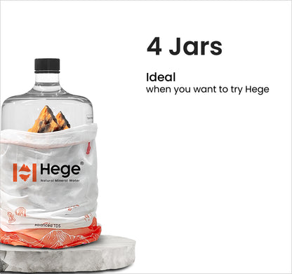 20L Hege Natural Mineral Water | Natural pH~8 | TDS>250 | Not Your Ordinary RO Water