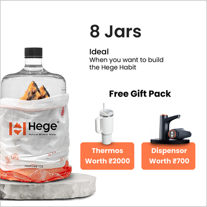 20L Hege Natural Mineral Water | Natural pH~8 | TDS>250 | Not Your Ordinary RO Water