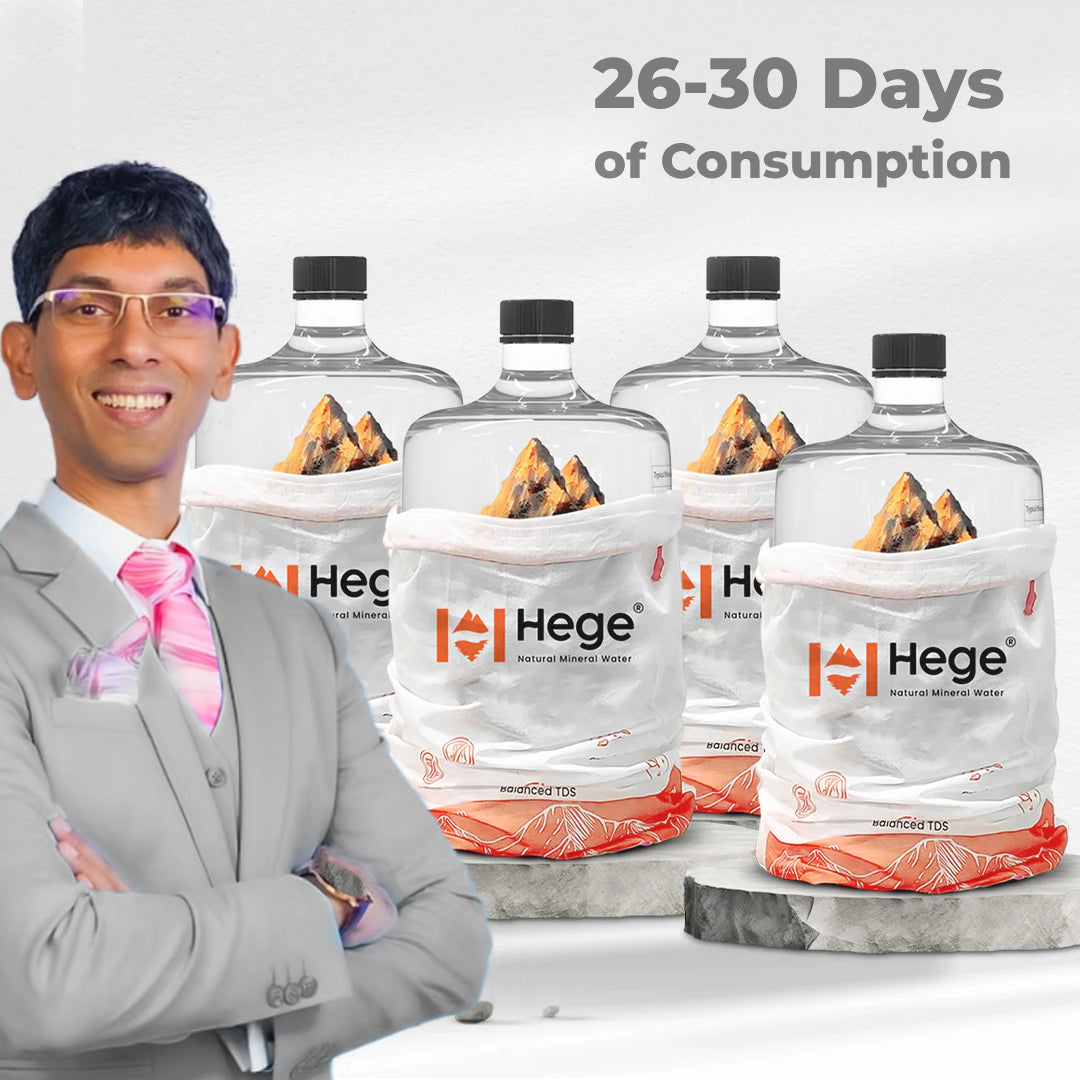 20L Hege Natural Mineral Water | Natural pH~8 | TDS>250 | 24 Hour Delivery